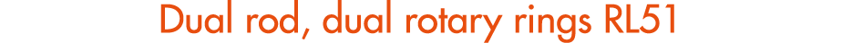 Dual rod, dual rotary rings RL51